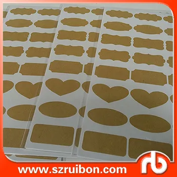 labels kraft paper