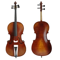 

Sinomusik Dark Brown german Cello with nice flame solid maple