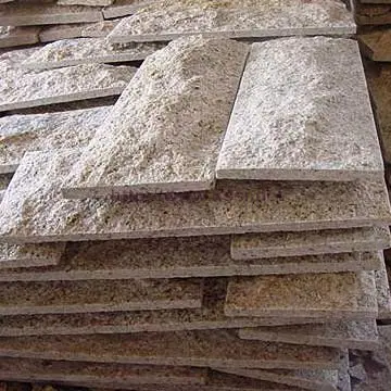 
Natural Bright Rusty Yellow Granite Mushroom Stone Tiles 