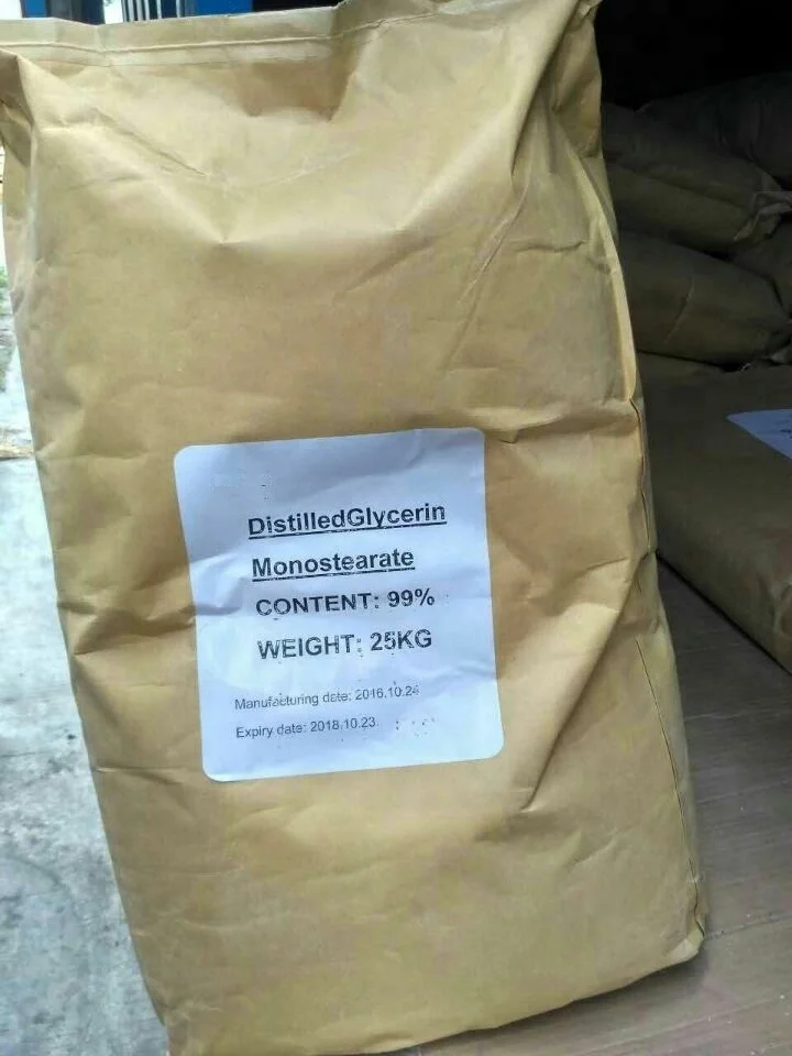 
Food grade glycerol monostearate distilled glycerin monostearate e471 emulsifier gms dmg 