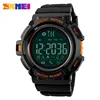 2017 Eco-friendly calorie waterproof 50 swimming Orange jam tangan men skmei 1245 camera bluetooth smart wrist watch phone