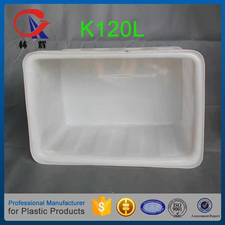 120l Rotomolding Square Plastic Fish Tubs With Good Performance For