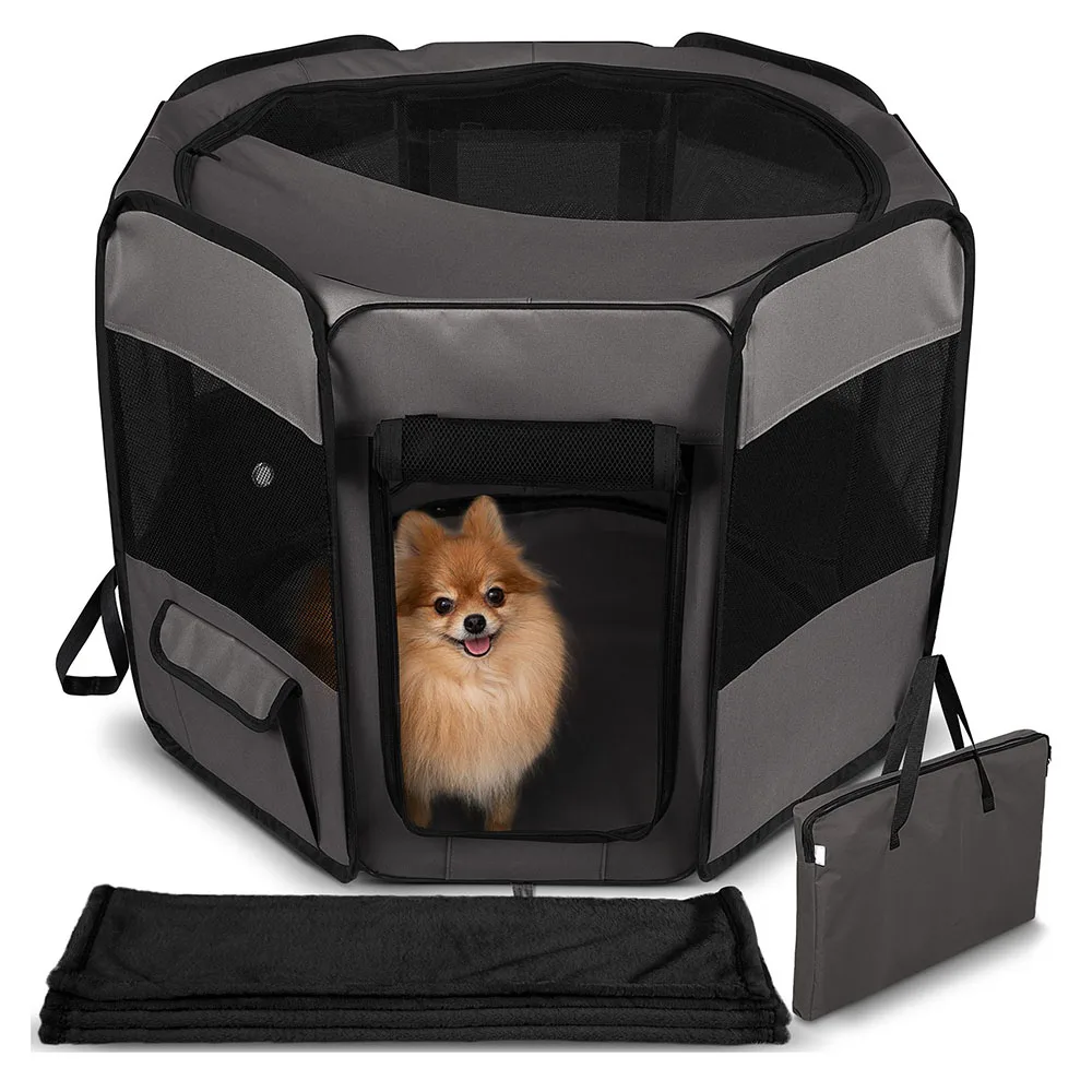 

kennel flooring kennel luxuryfabric felt Portable puppi Pet Playpen raised big dog house tent metal dog playpen, As color showed