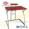 red glass top computer desk