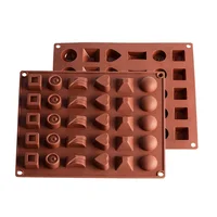 

30 Holes Geometric Shape DIY Baking Mould Chocolate Silicone Mold