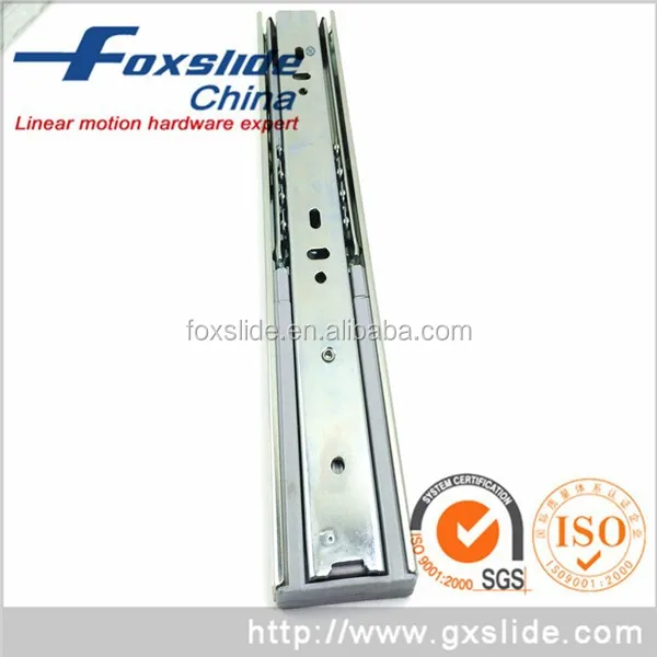China 3 Folding 45mm Short Ball Bearing Kitchen Drawer Runners
