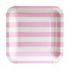 hot new products Wholesale factory price square paper plates with stripe buy direct from china factory