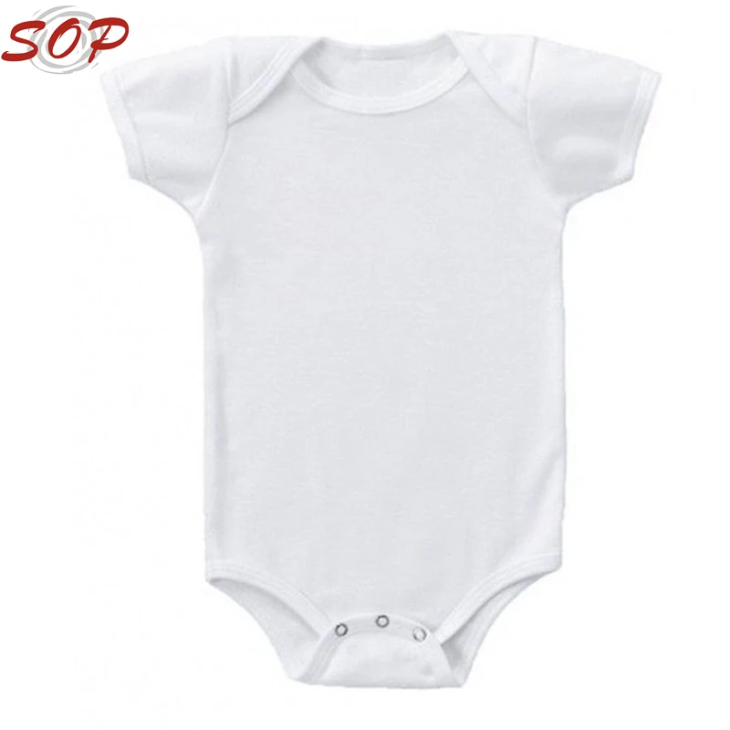 embroidery shirt mockup Bamboo Born New Clothing Plain White Baby Baby Clothes