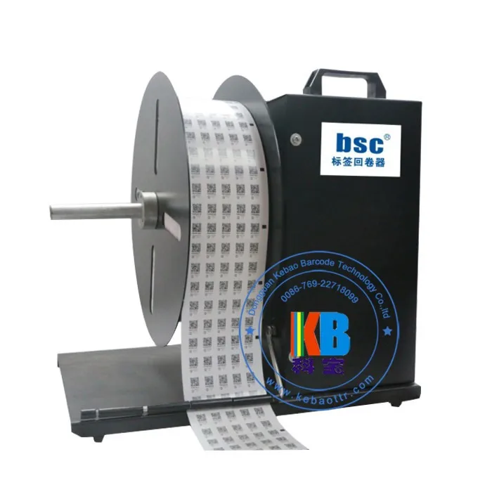 Bsc A6 Barcode Printer Use Thermal Care Label Sticker Label Rewinder