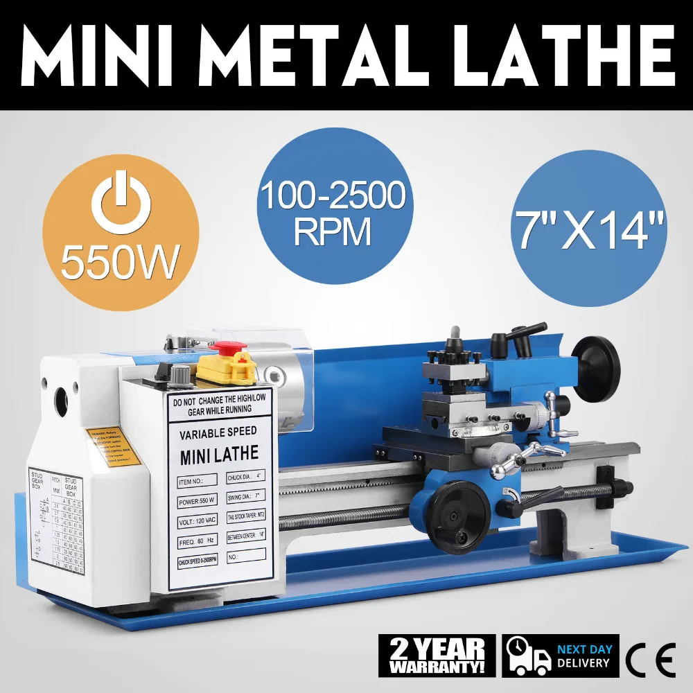 
Mini Metal Lathe 550W 0618 Mini Tornio in Lavorazione Metal Lathe CNC Lathe Machine 