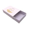 OEM custom logo printed rigid cardboard drawer gift box for cosmetic packaging like bath infusions essential oil eyelash serum