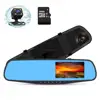 Dual Lenses Mirror Dash Cam 1080P Front and 720P Rear Camera 150 degree Wide Angle Lens Dashboard Camera Recorder WDR