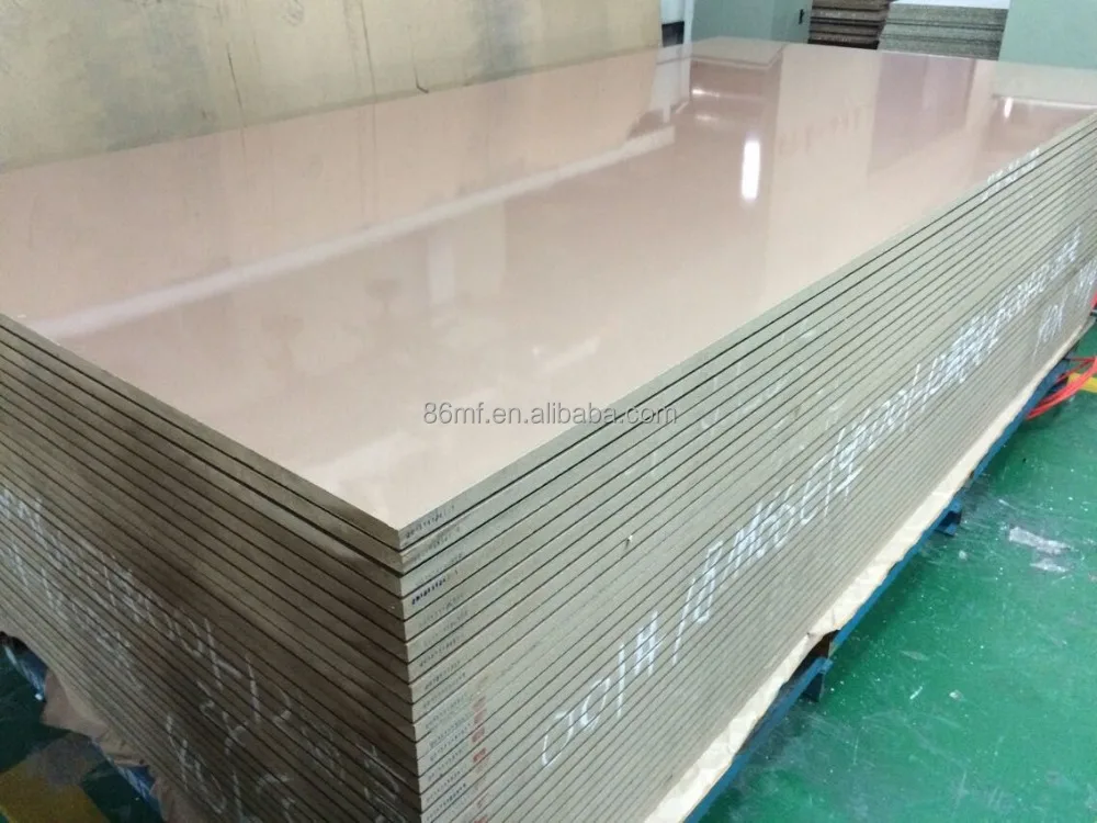 
18mm double side high gloss melamine mdf panel in different colors 