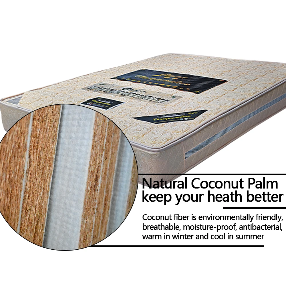 Mattresses Organic Palm Fiber Coconut Coir Mattress New Design Hot Sale