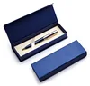 Marketing Welfare Gift Only Magnetic Nevy Blue Artwork Art Card Paper Box For Pen Packing