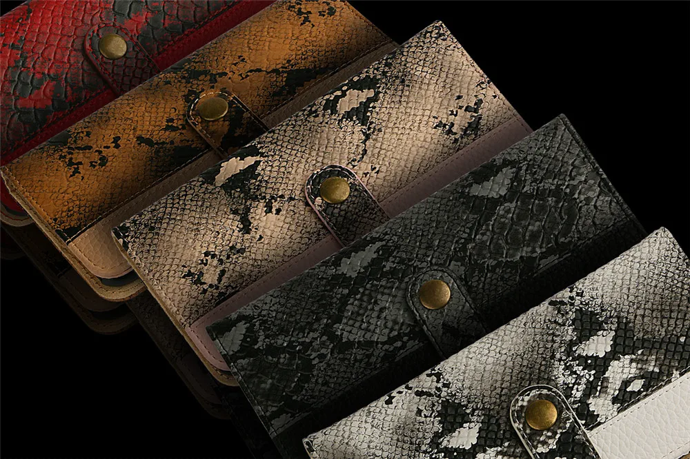 
Snake leather wallet style phone case 