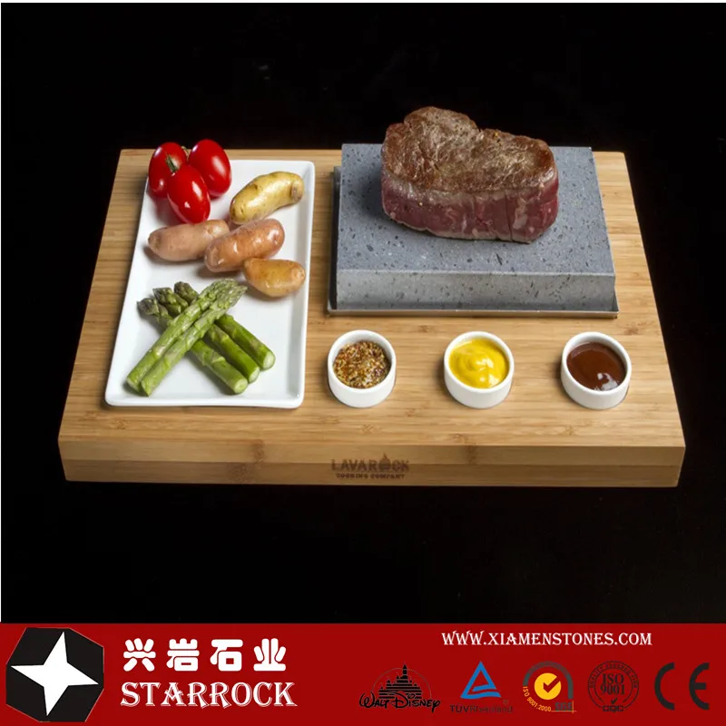 
cooking stone ceramic plate and 3 dishes cooking grills 