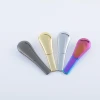 unique new novelty cool creative design stainless steel rainbow black portable metal spoon magnet smoking weed tobacco pipe