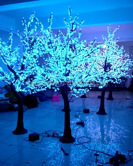 color changing lighted tree