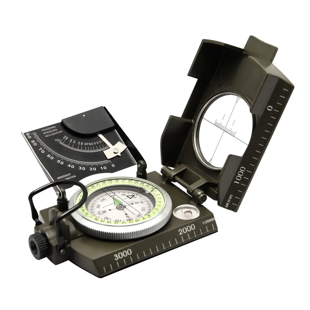 
Military COMPASS with CLINOMETER   Italian Army Type Pocket Hiking Kit Equipment  (60453046612)