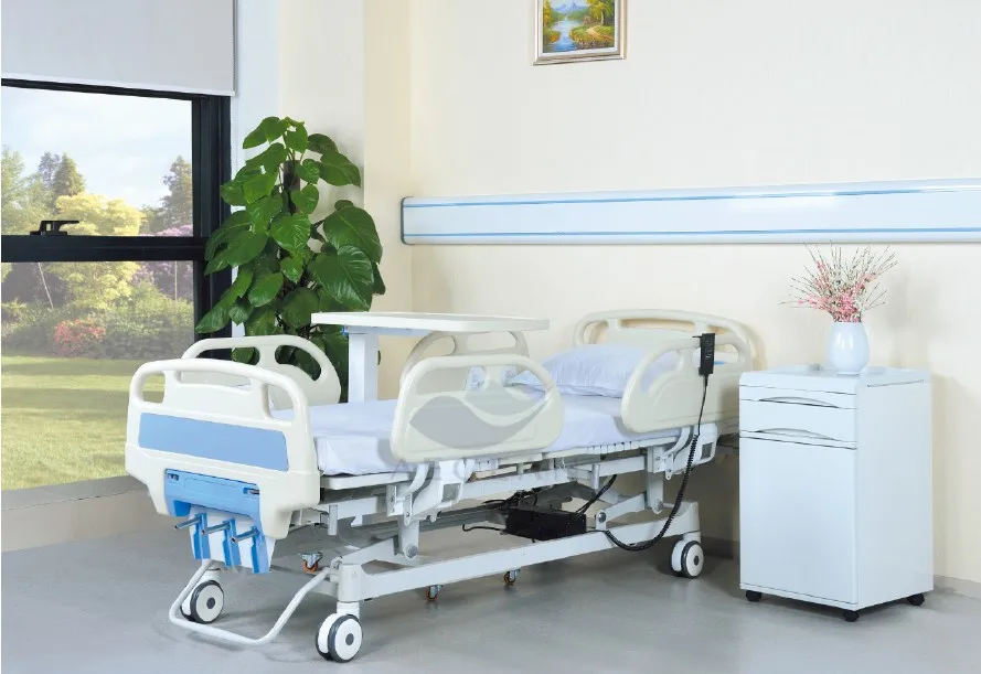 more advanced AG-BY104 with angle indicator three functions electric hospital beds for sale