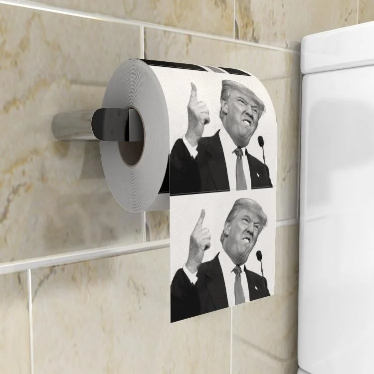 

Novelty Design Custom Printed Toilet Paper donald trump toilet paper roll