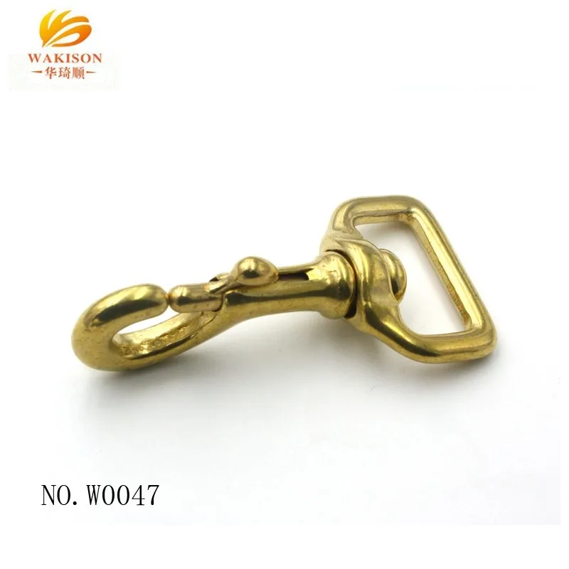 25mm Solid Brass Bolt Snap Hook Dog Leash Swivel Carabiner For Pet