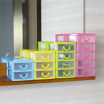 Multipurpose Mini Desk Drawer Storage Box 2 3 4 5 Drawers Make Up