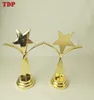 business souvenir Factory Custom 20CM High Star Shape Electroplated Resin plastic trophy star