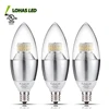 Top Selling Products in Alibaba 6W 9W E12 E14 Aluminum Pointed LED Candle Light Bulb home decorative candelabra LED Bulb