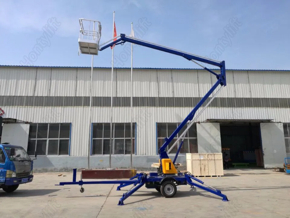 Towable Boom Lift For Sale Trailer Mounted Boom Lift Truck Used For