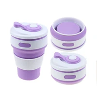 

350ml Collapsible Portable Travel Mug Silicone Reusable Folding Camping Coffee Cup