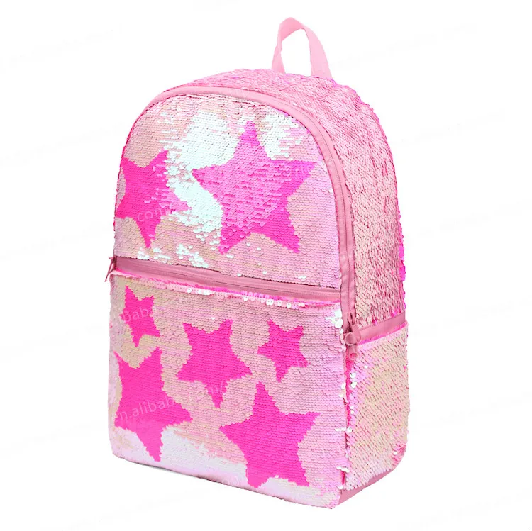 

Reversible Sequins star Backpack for Students Magic Glitter Mermaid Lightweight Travel Backpack for children