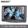 New Release 800*480 pixels TFT VAG HDMI input LCD Display 4-Wire Resistive touch screen car lcd monitor mini tv