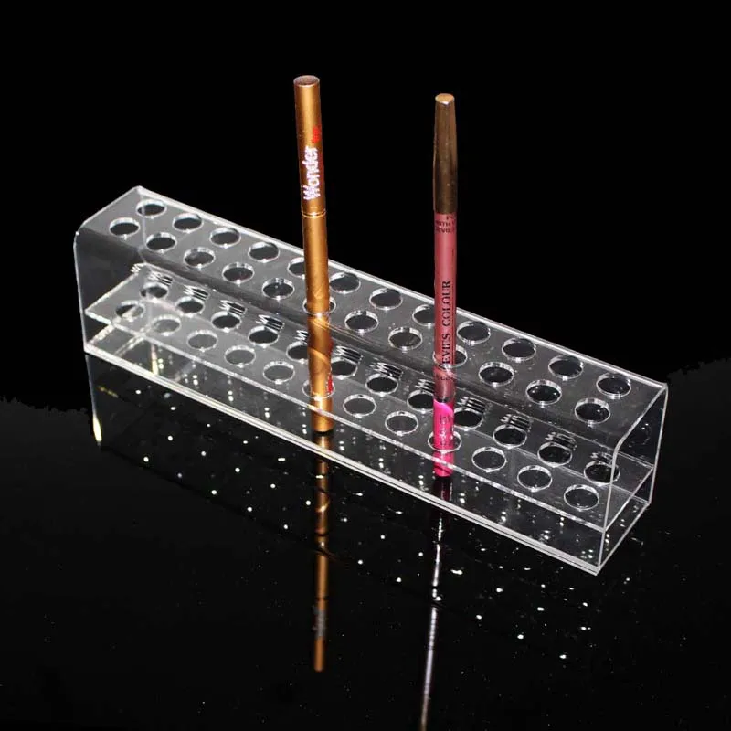 

High Quality Acrylic Pen Pencil Stand Holder Makeup Cosmetic Brush Storage Organizer Rack Eyebrow pencil Jewelry Display Shelf