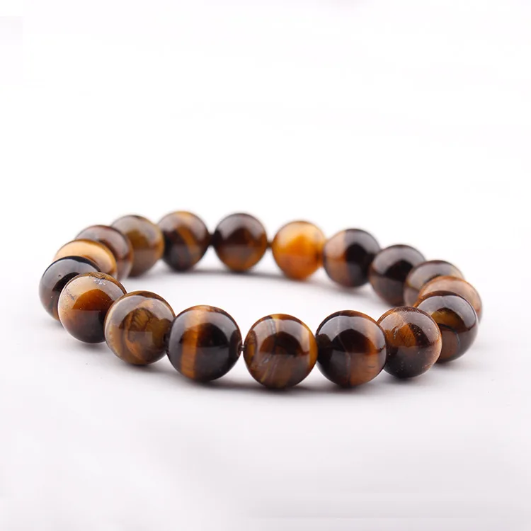 

Bead Jewellery Natural Gemstone Tiger Eye Beaded Bracelet, Yellow