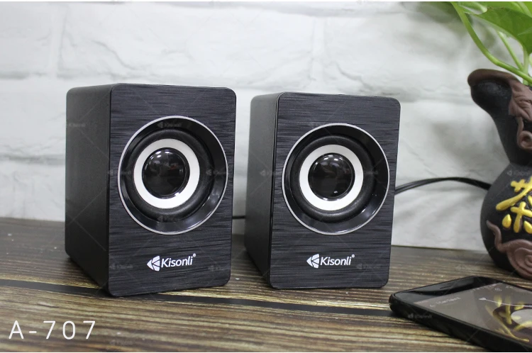 Kisonli Portable 2.0 Multimedia Speaker With 3.5mm Audio Plug