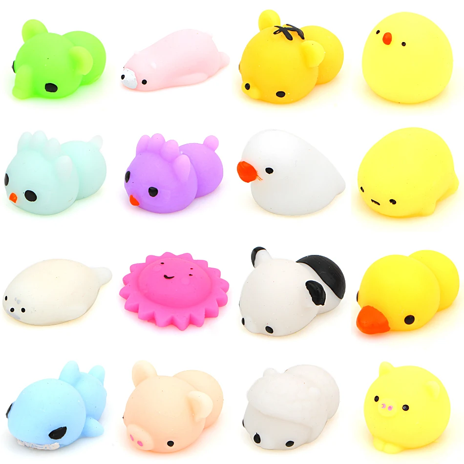 Mini Cute Soft Squishies Slow Rising Toy Squeeze Stretchy Animal Seals ...