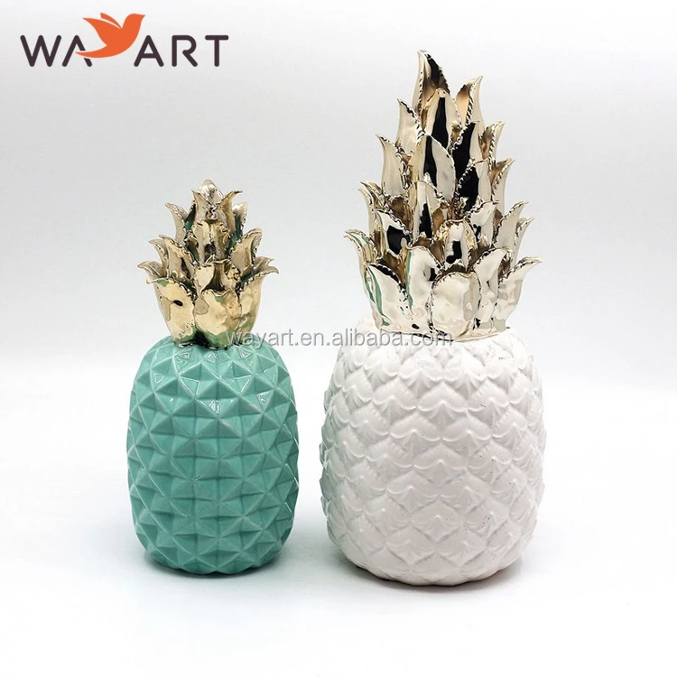 Office Decor Large White Ceramic Pineapple Ornament Set Buy