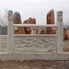 Chinese style white marble stone bridge railings