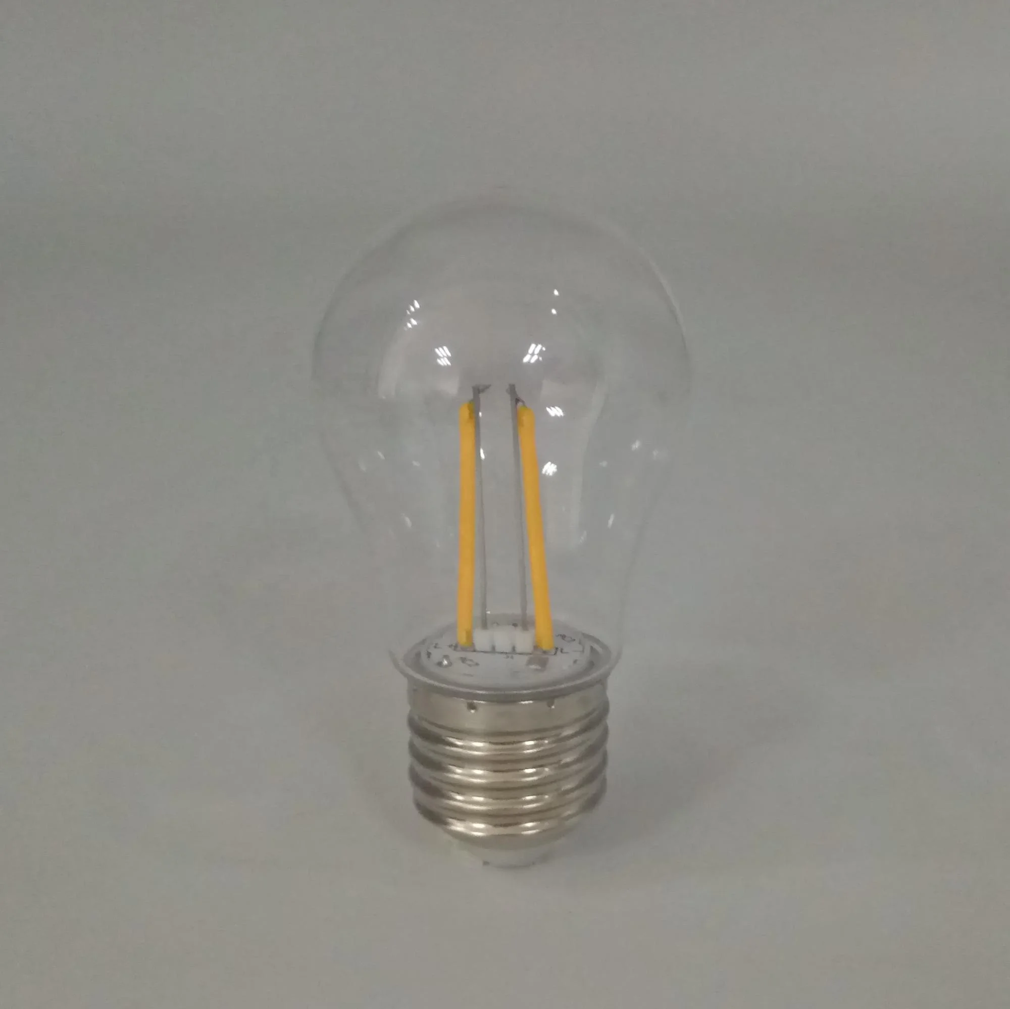 Christmas Decoration Lights 220v 1.8w G45 Plastic Bulb 2700k Led Light E27 Screw Globe Dimmable Led Filament Lamp