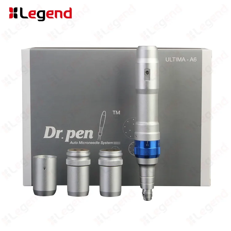 

Cordless derma pen dr. pen Ultima A6 Powerful wireless micro needle pen professional use for tatoo, Silver&blue;silver&red