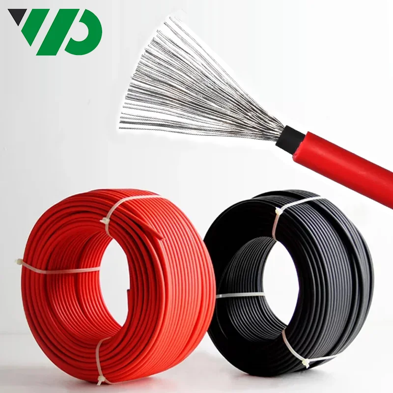 Solar Cable 4mm 6mm Photovoltaic Wire Pv1f Lszh Uv Resistant Tuv 2pfg