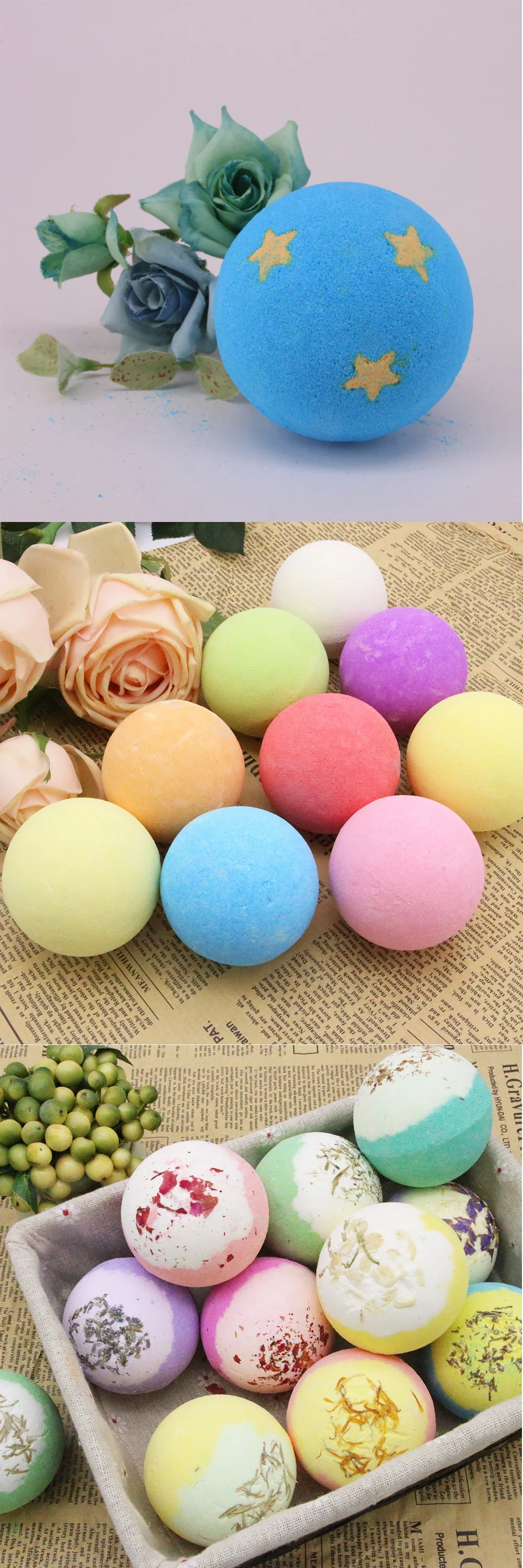 Factory Supplier Bath Bombs Gift Set,6 X 5.0 Oz Xl Bubble Bath Bombs