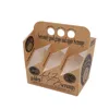 Custom 6 Pack Cardboard Beer Bottle Carrier Box