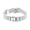2019 New Arrival Stainless Steel Buckle Mesh Belt Wristband Bracelet Stainless Steel Simple Keeper Series Milanese Loop Bracelet