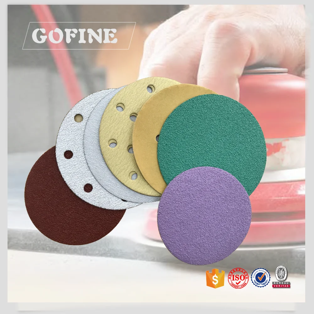 Round Abrasive Sanding Paper For Grinding And Polishing Car,Metal,Wood