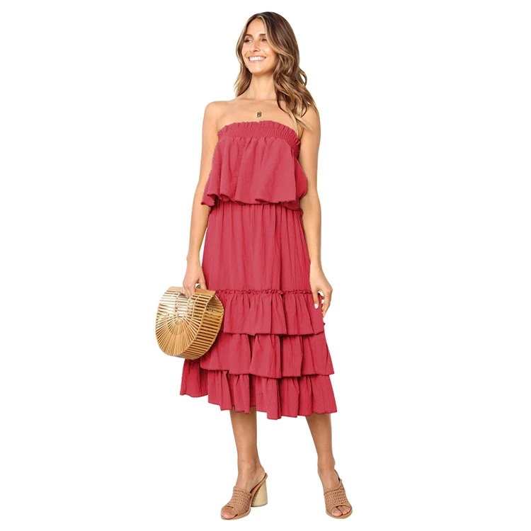 

solid mini dresses sleeveless club sexy ruffle dress