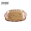 15'' rectangle golden copper ion plating glass plate with ear GB1730SK-DDA