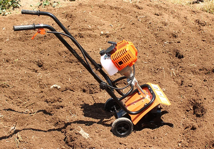 Rotary Tiller Cultivator/cheap Price Hand Push Rotary Plough Machine